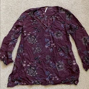 Purple free people tunic